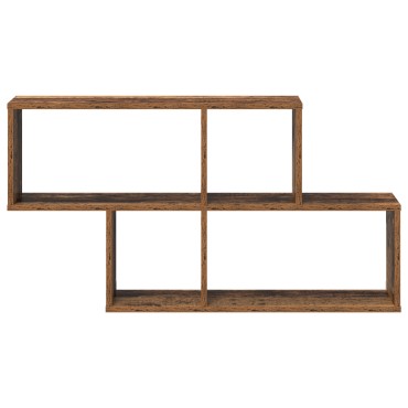 vidaXL Ράφι τοίχου παλαιού ξύλου 100x20x53cm Ξύλο μηχανικής 1 τεμ.
