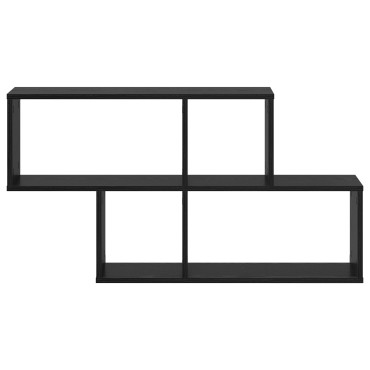vidaXL Ράφι Τοίχου Μαύρη Δρυς 100x20x53cm Επεξεργασμένο Ξύλο 1 τεμ.
