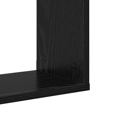 vidaXL Ράφι Τοίχου Μαύρη Δρυς 100x20x53cm Επεξεργασμένο Ξύλο 1 τεμ.