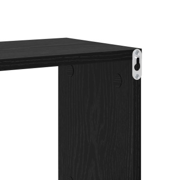 vidaXL Ράφι Τοίχου Μαύρη Δρυς 100x20x53cm Επεξεργασμένο Ξύλο 1 τεμ.