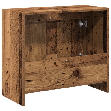 vidaXL Ντουλάπι Νιπτήρα Παλιό Ξύλο 63x29x55cm Συμπαγές Ξύλο 1 τεμ.