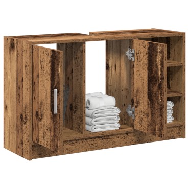 vidaXL Ντουλάπι Μπάνιου Παλιό Ξύλο 90x29x55cm Επεξεργασμένο ξύλο 1 τεμ.