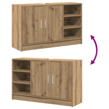 vidaXL Cabinet Νεροχύτη Δρυός 90x29x55cm Επεξεργασμένο Ξύλο