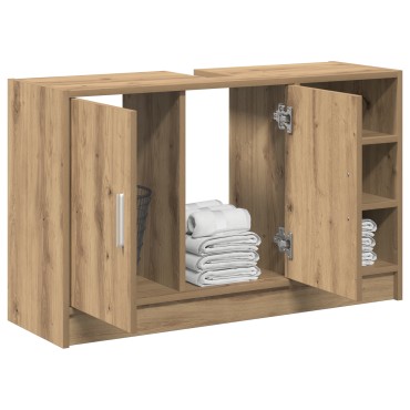 vidaXL Cabinet Νεροχύτη Δρυός 90x29x55cm Επεξεργασμένο Ξύλο