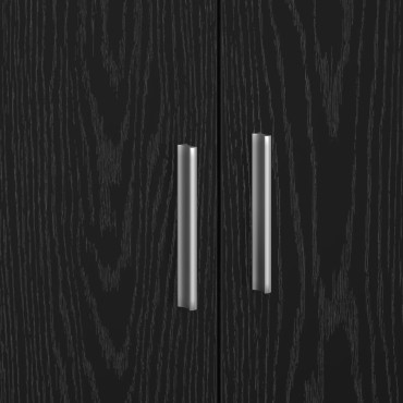 vidaXL Ντουλάπι Μπάνιου Μαύρη Οξυά 90x29x55cm Επεξεργασμένο ξύλο 1 τεμ.