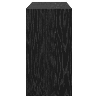 vidaXL Ντουλάπι Μπάνιου Μαύρη Οξυά 90x29x55cm Επεξεργασμένο ξύλο 1 τεμ.