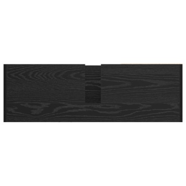 vidaXL Ντουλάπι Μπάνιου Μαύρη Οξυά 90x29x55cm Επεξεργασμένο ξύλο 1 τεμ.