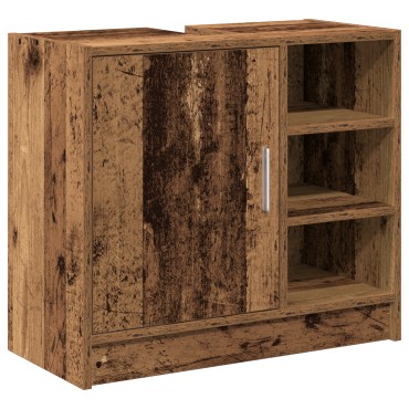 vidaXL Ντουλάπα Νιπτήρα Παλαιό Ξύλο 63x29x55cm Μασίφ Ξύλο