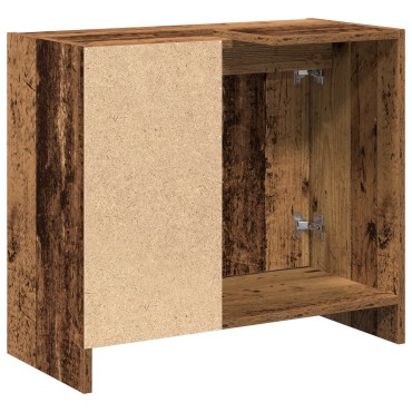 vidaXL Ντουλάπα Νιπτήρα Παλαιό Ξύλο 63x29x55cm Μασίφ Ξύλο