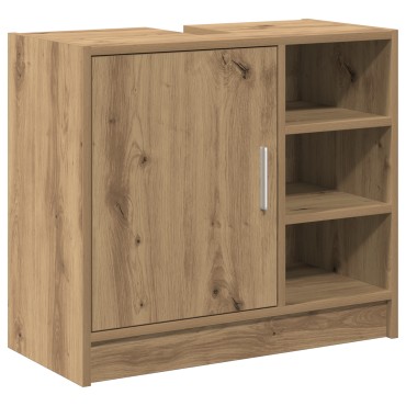 vidaXL Ντουλάπι νιπτήρα Artisan Oak 63x29x55cm Επεξεργασμένο ξύλο