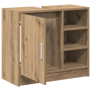 vidaXL Ντουλάπι νιπτήρα Artisan Oak 63x29x55cm Επεξεργασμένο ξύλο