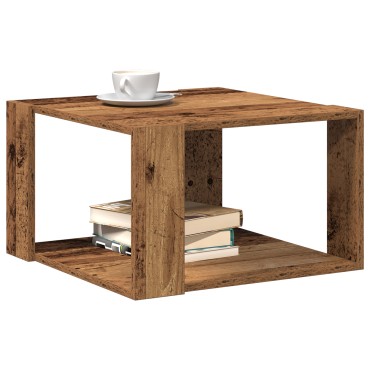 vidaXL Τραπέζι Καφέ Παλιό Ξύλο 51.5x51.5x30cm Φτιαγμένο από Ξύλο 1 τεμ.