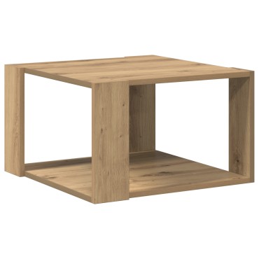 vidaXL Τραπεζάκι Καφέ Δρυς 51,5x51,5x30cm Μηχανικής Ξυλείας 1 τεμ.