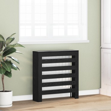 vidaXL Κάλυμμα Ραδιόρ Μαύρο Δρυ 78x20x82 εκ. Επεξεργασμένο Ξύλο