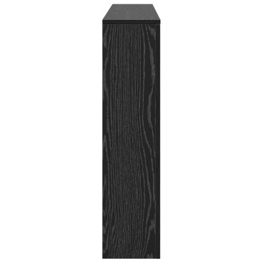 vidaXL Κάλυμμα Καλοριφέρ Μαύρο 175x20x82 εκ Κατασκευασμένου Ξύλου