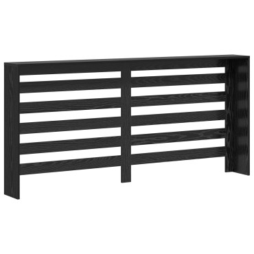 vidaXL Κάλυμμα Καλοριφέρ Μαύρο 175x20x82 εκ Κατασκευασμένου Ξύλου