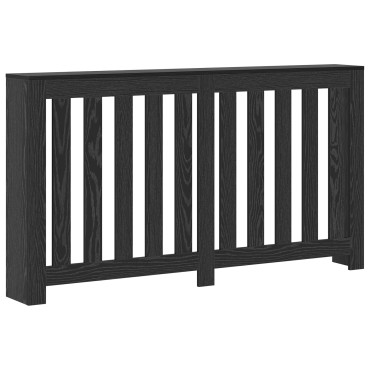 vidaXL Kάλυμμα Καλοριφέρ Μαύρη Δρυός 149x20x82 εκ Φτιαγμένο Ξύλο