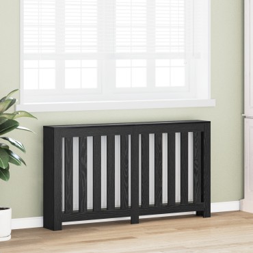 vidaXL Kάλυμμα Καλοριφέρ Μαύρη Δρυός 149x20x82 εκ Φτιαγμένο Ξύλο