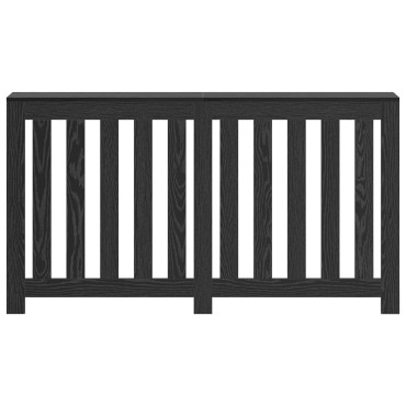 vidaXL Kάλυμμα Καλοριφέρ Μαύρη Δρυός 149x20x82 εκ Φτιαγμένο Ξύλο