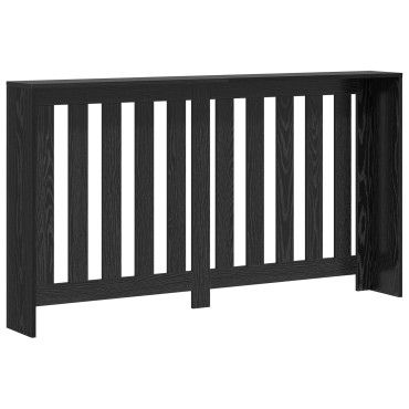 vidaXL Kάλυμμα Καλοριφέρ Μαύρη Δρυός 149x20x82 εκ Φτιαγμένο Ξύλο