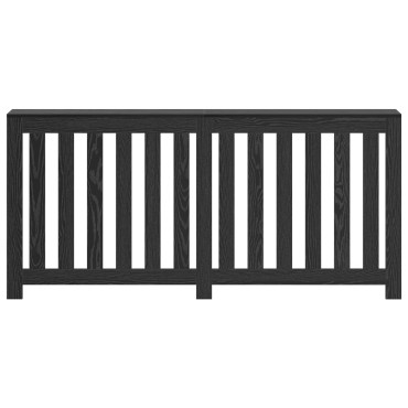vidaXL Κάλυμμα Θερμαντήρα Μαύρη Δρυς 175x20x82 cm Ξυλεία