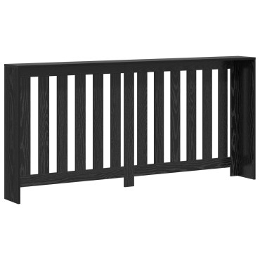 vidaXL Κάλυμμα Θερμαντήρα Μαύρη Δρυς 175x20x82 cm Ξυλεία