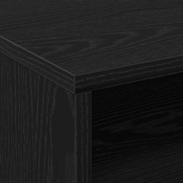 vidaXL Ρολάκιο Μαύρη Δρυς 55x40x91cm Επεξεργασμένο Ξύλο 1 τεμ.