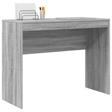 vidaXL Γραφείο Υπολογιστή Γκρι sonoma MDF 100x40x76cm Απλό 1 τεμ.