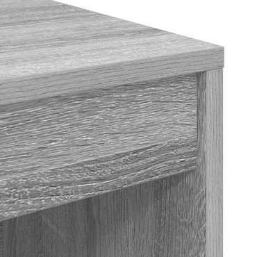 vidaXL Γραφείο Υπολογιστή Γκρι sonoma MDF 100x40x76cm Απλό 1 τεμ.