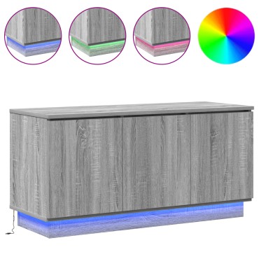 vidaXL Έπιπλο Τηλεόρασης Γκρι Σονομα 100x38x49cm Επεξεργασμένο Ξύλο