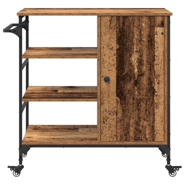 vidaXL Καρότσι Κουζίνας Παλιό ξύλο 87.5x39x84.5 εκ 1 τεμ.