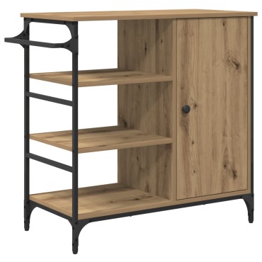 vidaXL Καρότσι Κουζίνας Artisan Oak 87.5x39x84.5 εκ 1 τεμ.