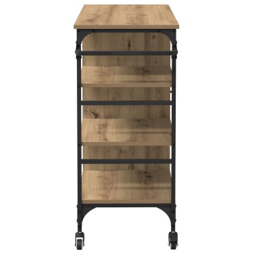 vidaXL Καρότσι Κουζίνας Artisan Oak 87.5x39x84.5 εκ 1 τεμ.