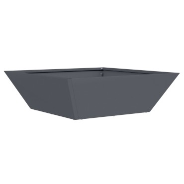 vidaXL Μεταλλική Γλάστρα Ανθρακί Μέταλλο 50 x 50 x 15 εκ.