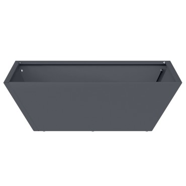 vidaXL Μεταλλική Γλάστρα Ανθρακί Μέταλλο 50 x 50 x 15 εκ.