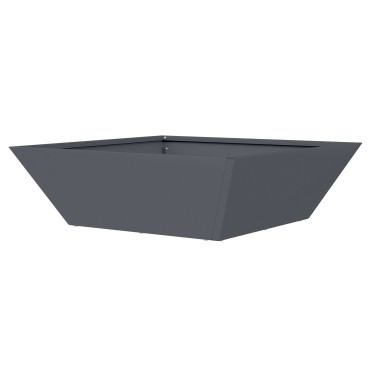 vidaXL Μεταλλική Γλάστρα Ανθρακί Μέταλλο 50 x 50 x 15 εκ.