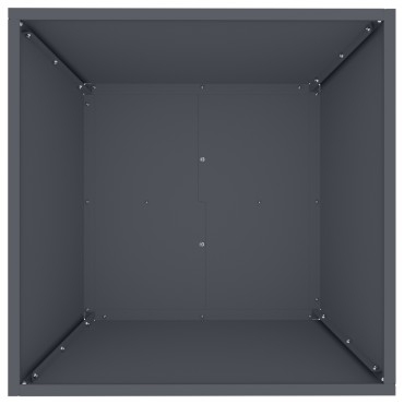 vidaXL Μεταλλική Γλάστρα Ανθρακί Μέταλλο 50 x 50 x 15 εκ.