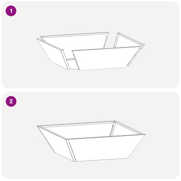 vidaXL Μεταλλική Γλάστρα Φθαρτός χάλυβας 50 x 50 x 15 εκ