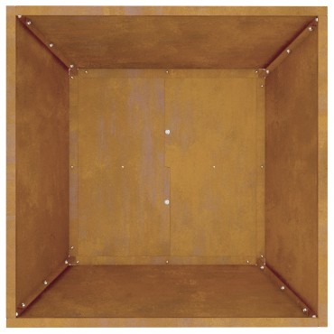vidaXL Μεταλλική Γλάστρα Φθαρτός χάλυβας 50 x 50 x 15 εκ