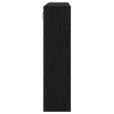 vidaXL Βιτρίνα Μαύρη Βελανιδιά 100x15x58cm Επεξεργασμένο ξύλο