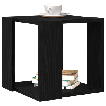 vidaXL Τραπεζάκι καφέ Μαύρος δρυός MDF 32x32x30cm Απλό Τετράγωνο 1 τεμ.