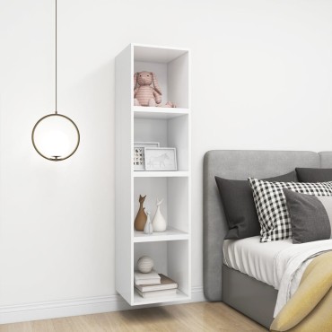 vidaXL Ντουλάπι Τοίχου Λευκό 37x37x37cm από Επεξ. Ξύλο 1 τεμ.