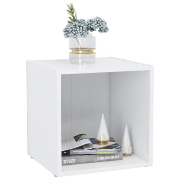 vidaXL Έπιπλα Τηλεόρασης 2 τεμ. Λευκά 37x35x37cm από Επεξ. Ξύλο