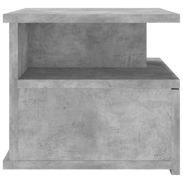 vidaXL Κομοδίνο Κρεμαστό Γκρι Σκυροδέματος 40x31x27cm από Επεξ. Ξύλο 1 τεμ.