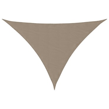 vidaXL Πανί Σκίασης Τρίγωνο Taupe 4 x 5 x 6,4 μ. από Ύφασμα Oxford