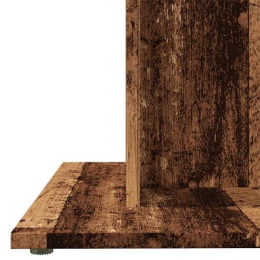 vidaXL Τραπεζαρία Παλιό Ξύλο 80x80x75cm από Μοριοσανίδα 1 τεμ.