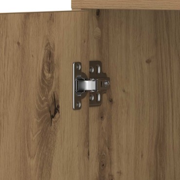vidaXL Στήλη Μπάνιου Τεχνίτης Δρυς 30x30x183,5cm Επεξεργασμένο Ξύλο 1 τεμ.