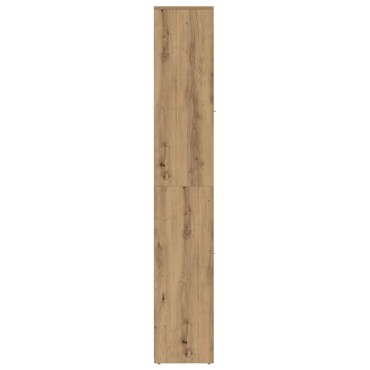 vidaXL Στήλη Μπάνιου Τεχνίτης Δρυς 30x30x183,5cm Επεξεργασμένο Ξύλο 1 τεμ.