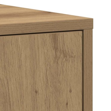 vidaXL Στήλη Μπάνιου Τεχνίτης Δρυς 30x30x183,5cm Επεξεργασμένο Ξύλο 1 τεμ.