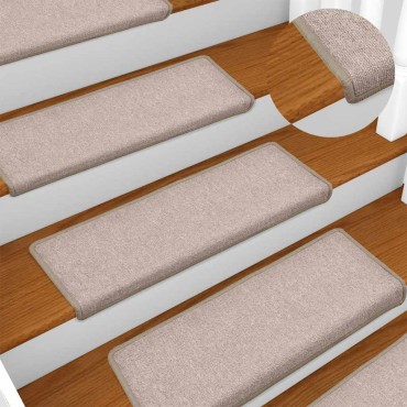 vidaXL Πατάκια Σκάλας 30 τεμ. Taupe 65x21x4 εκ.
